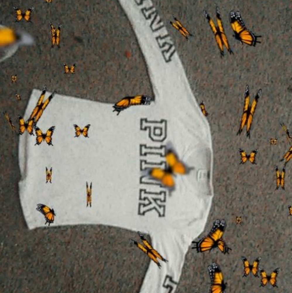 A PINK long sleeve sleepwear